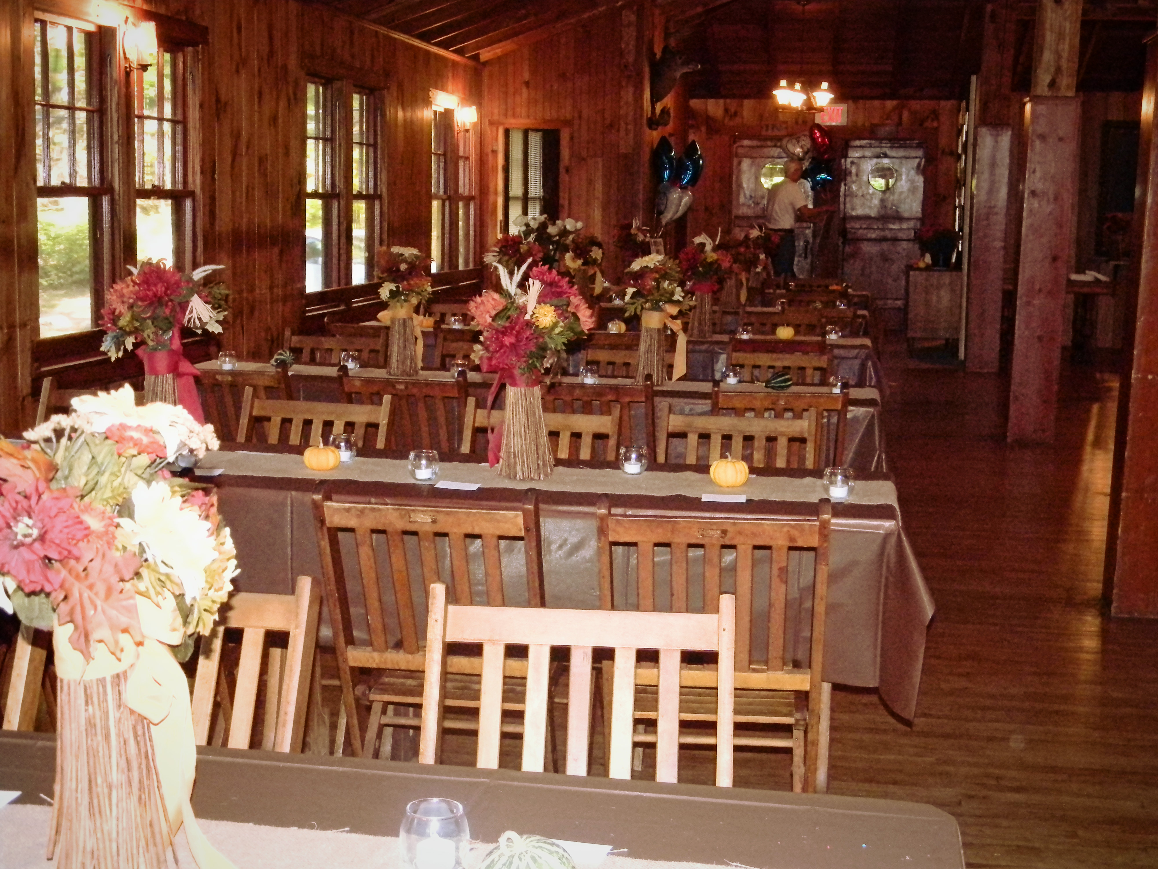 Fall wedding at the Lodge
