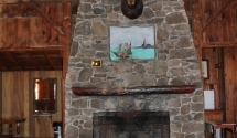 Lodge Fireplace - Original to the building and great focal point of the Lodge