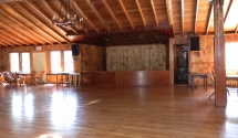 Lodge Stage area - Nice roomy space for your favorite band or DJ to setup