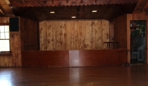 Lodge Stage area - The Lodge has a great speaker system for your DJ